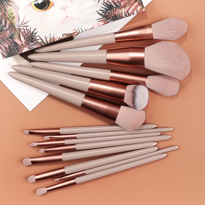 13-18Pcs Makeup Brush Set Professional Super soft detail brush Blush Brush Foundation Concealer Eyeshadow Brush Lady Beauty Tool