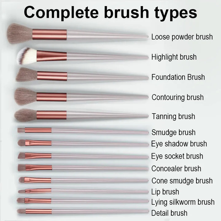 13-18Pcs Makeup Brush Set Professional Super soft detail brush Blush Brush Foundation Concealer Eyeshadow Brush Lady Beauty Tool